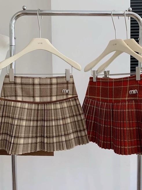 KELTIS Plaid Mini Skirts